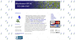 Desktop Screenshot of bluebonnethvac.com